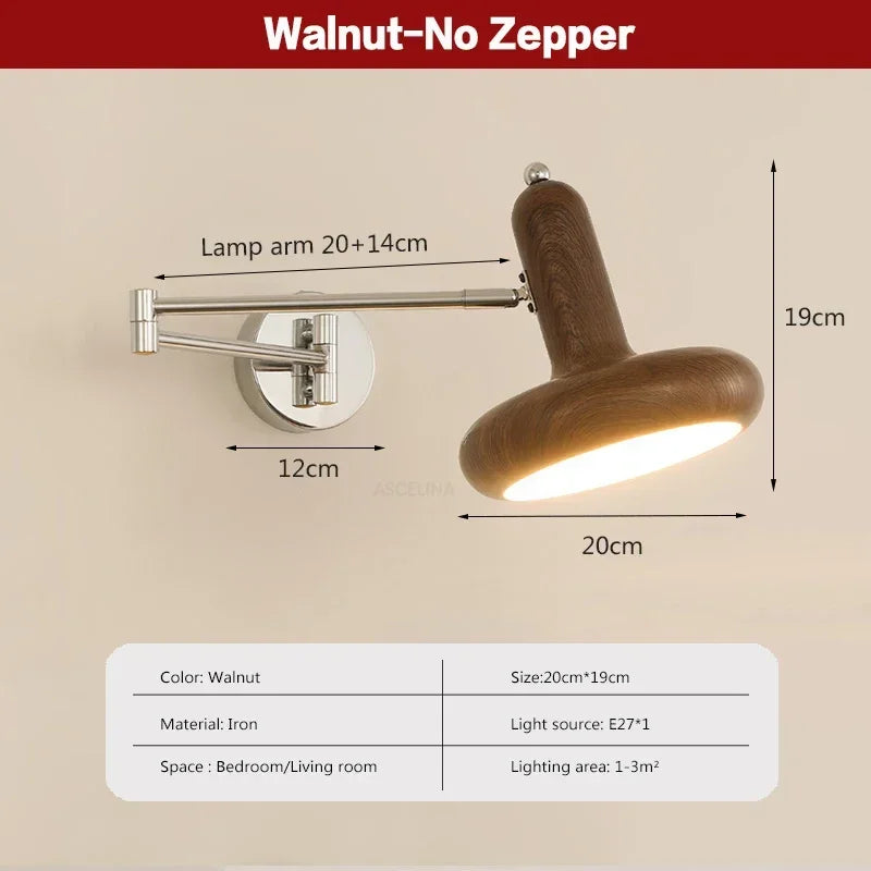 LichtSwing - Lámpara de pared LED minimalista para dormitorio y sala de estar