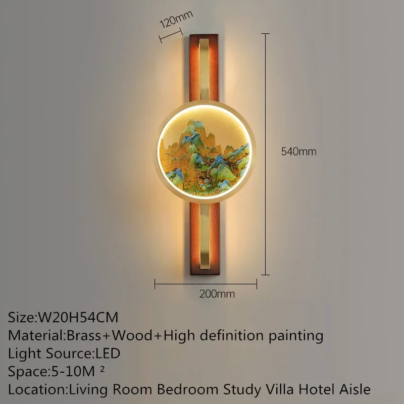 MessingLuxe - Lámpara de pared contemporánea