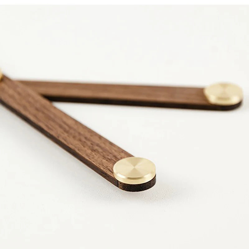 WoodSphere - Modern Large DIY Wall Clock Mechanism with Walnut Wood Hands