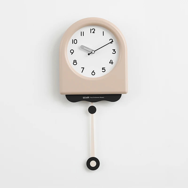 CremePendulum - Reloj de Pared Estilo Coreano con Diseño Moderno