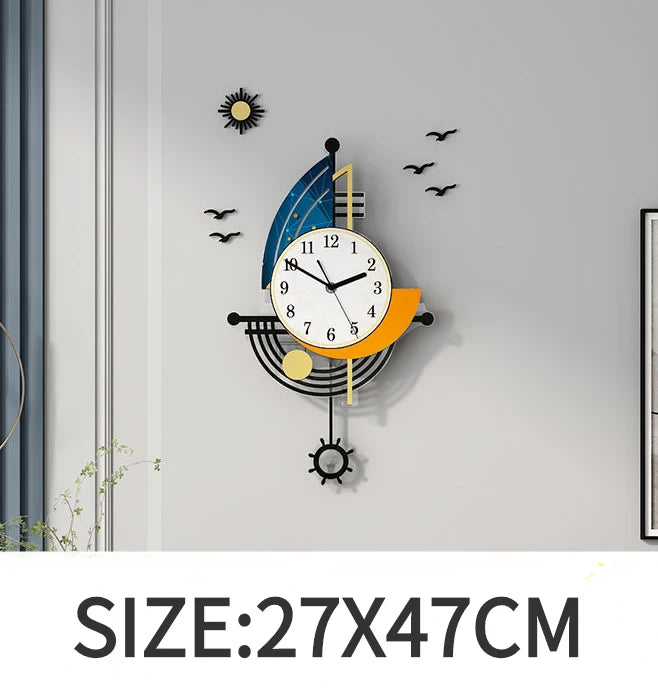 NauticTime - Reloj de pared decorativo con velero