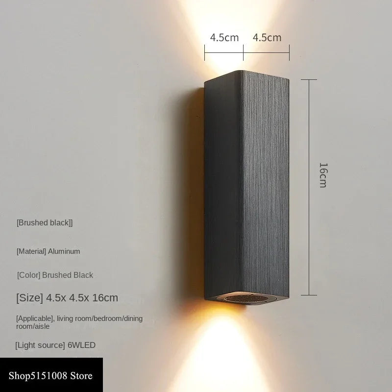 GlowLuxe - Modern LED Wall Lamp for Bedroom & Hallway