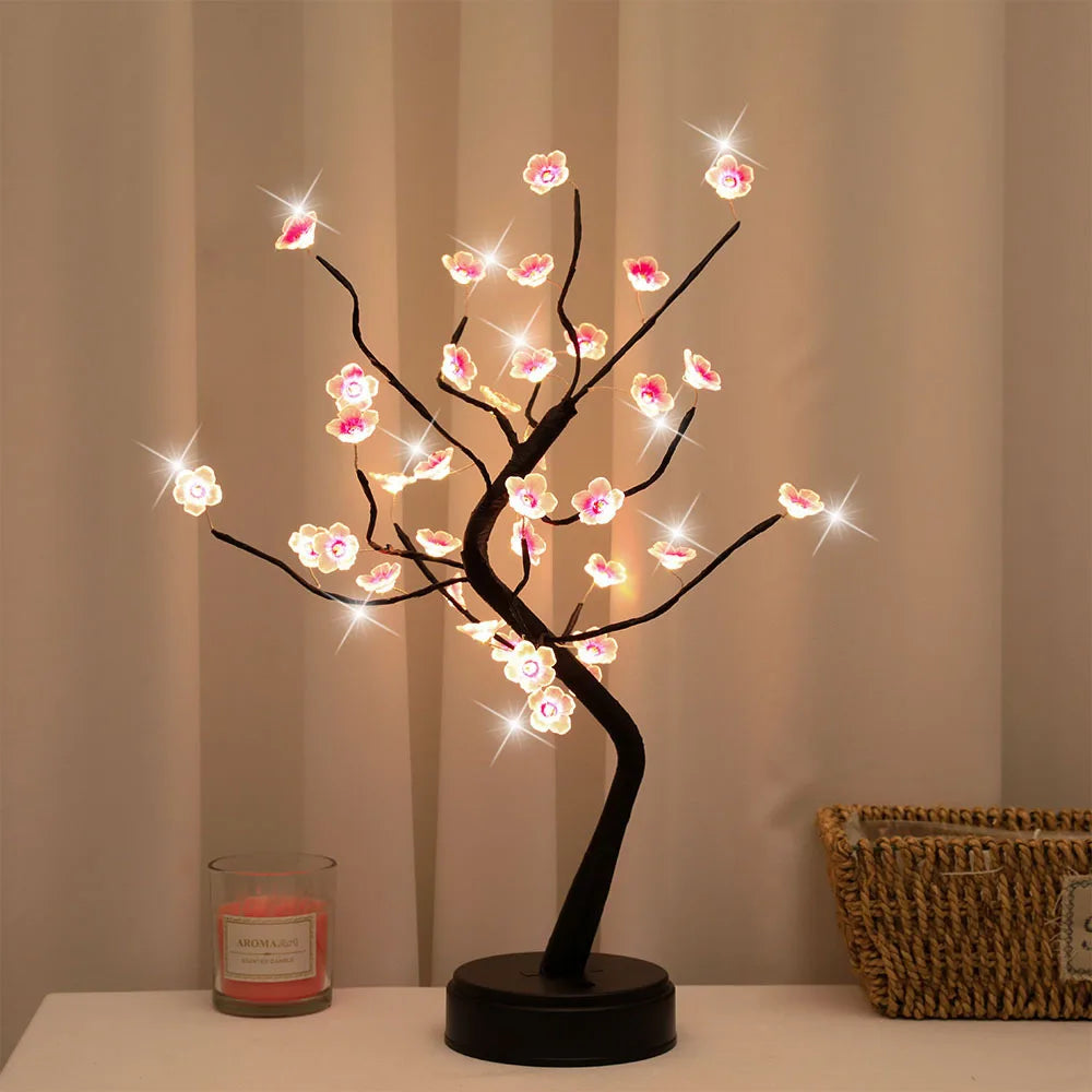 ZenGlow - LED Bonsai Tree Lamp, Decorative Table Lamp for Living Room & Bedroom