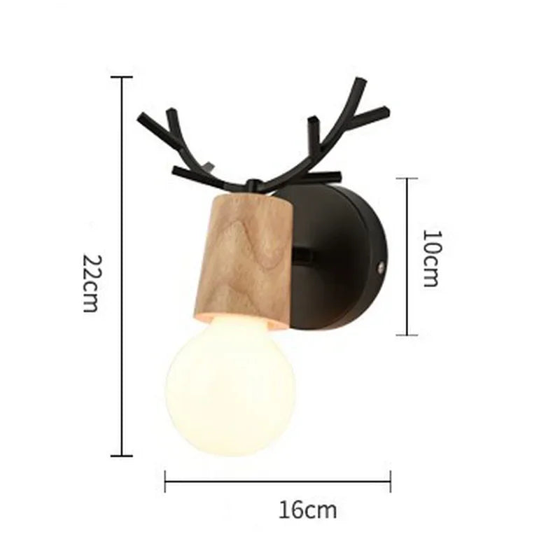 AntlerGlow - Moderne Verstelbare Kinderkamer Wandlamp