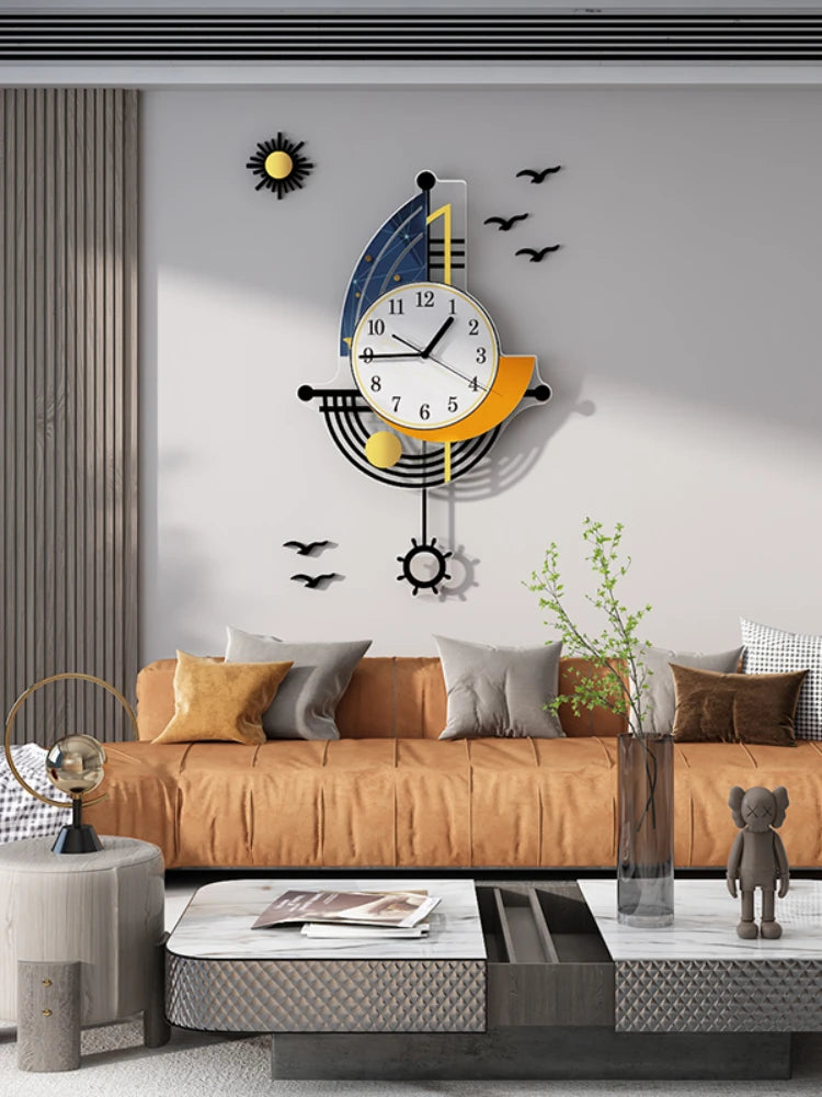 NauticTime - Decorative Sailboat Wall Clock