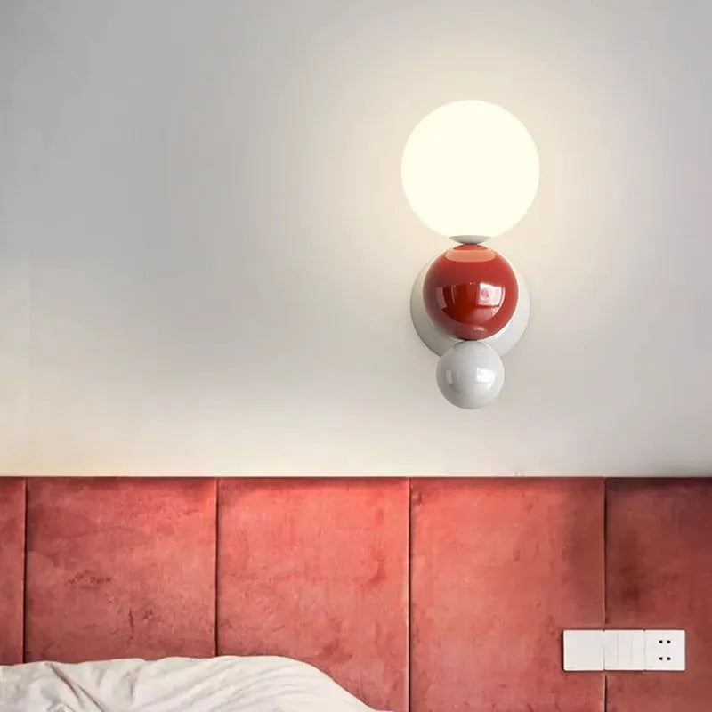 PearlGlow - Nordic LED Wall Lamp with Adjustable Color Lighting