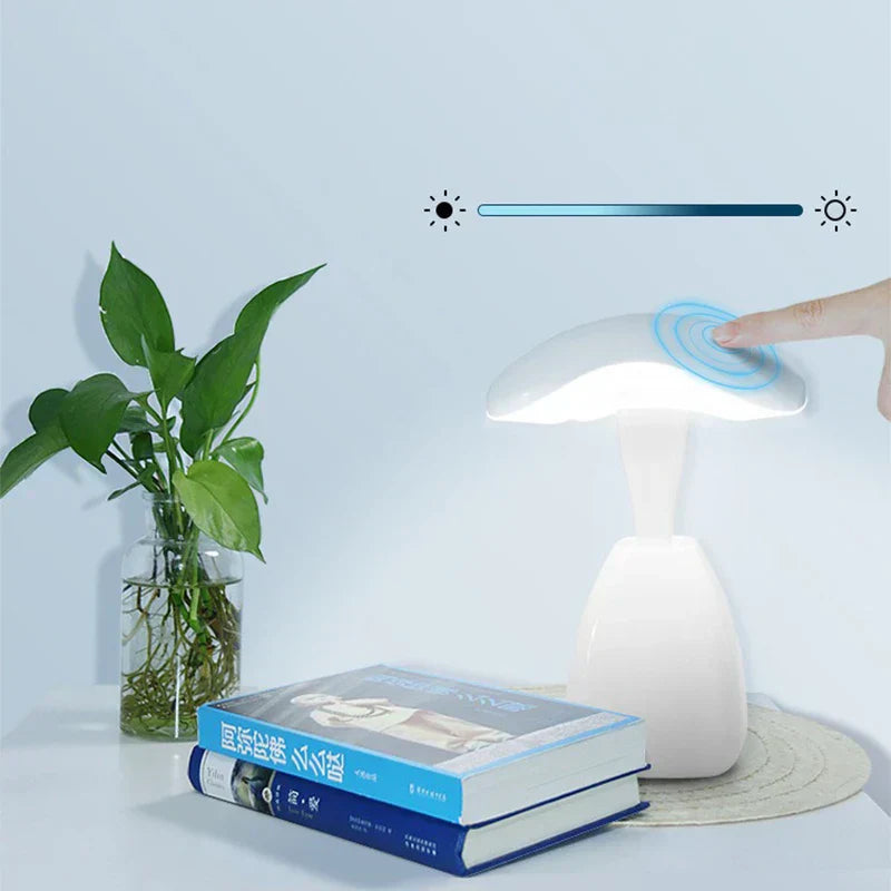 GlowTouch - Lámpara nocturna LED con control táctil, lámpara de mesa regulable para dormitorio y oficina