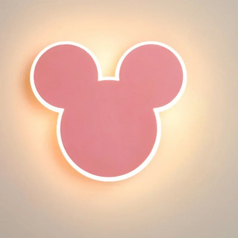 PinkRabbit - Lámpara de pared para habitación infantil LED Iluminación decorativa
