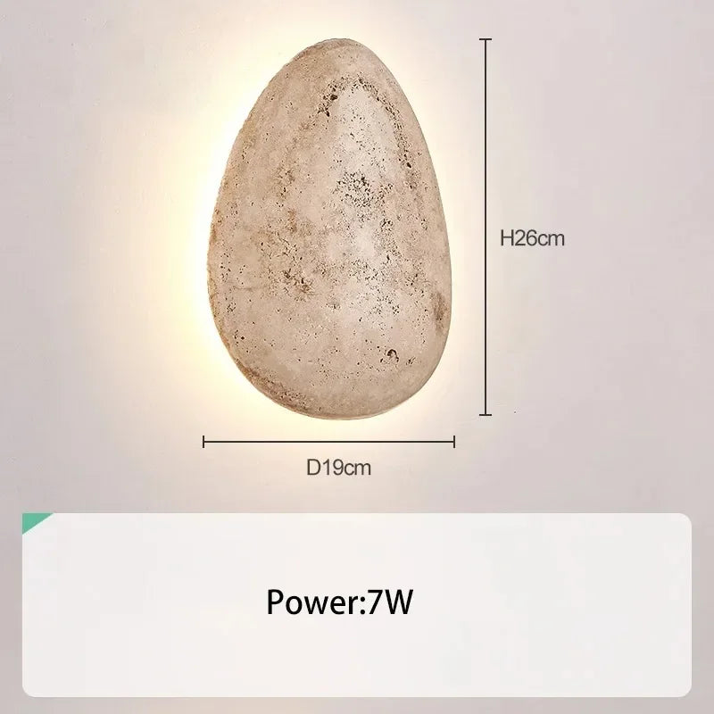 ZenGlow - Lámpara de pared minimalista en estilo Wabi-Sabi