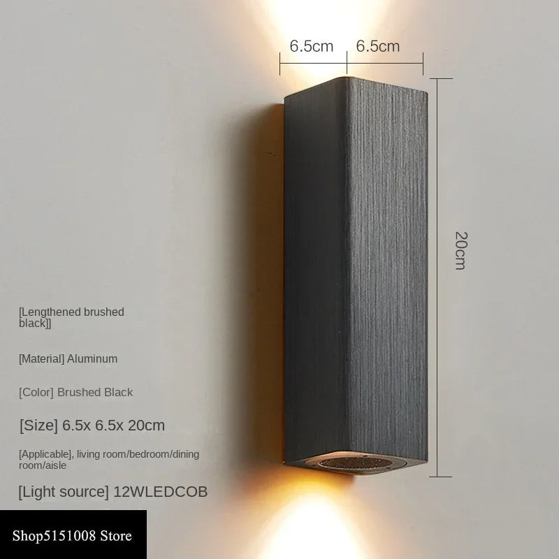 GlowLuxe - Modern LED Wall Lamp for Bedroom & Hallway