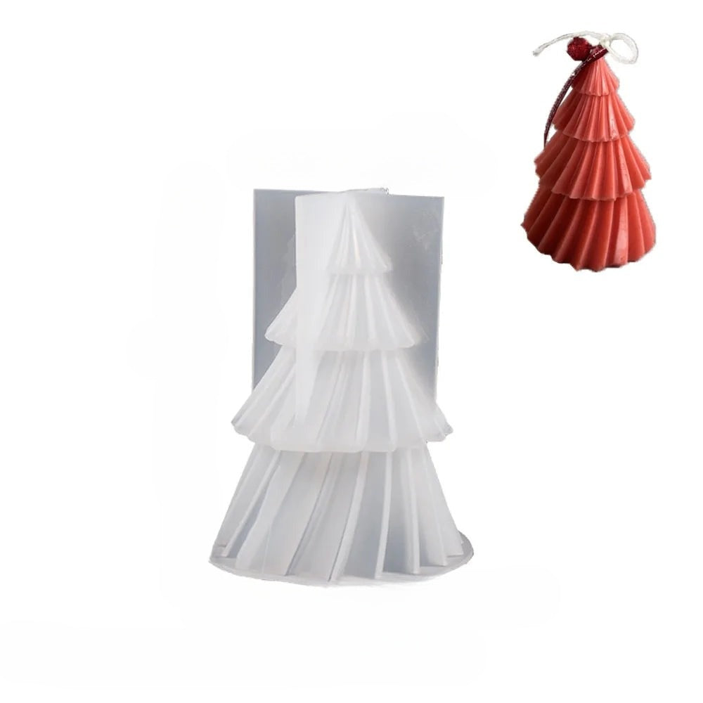 GeoPine – Geometrische Dennenvorm voor Kaarsen en Zeep