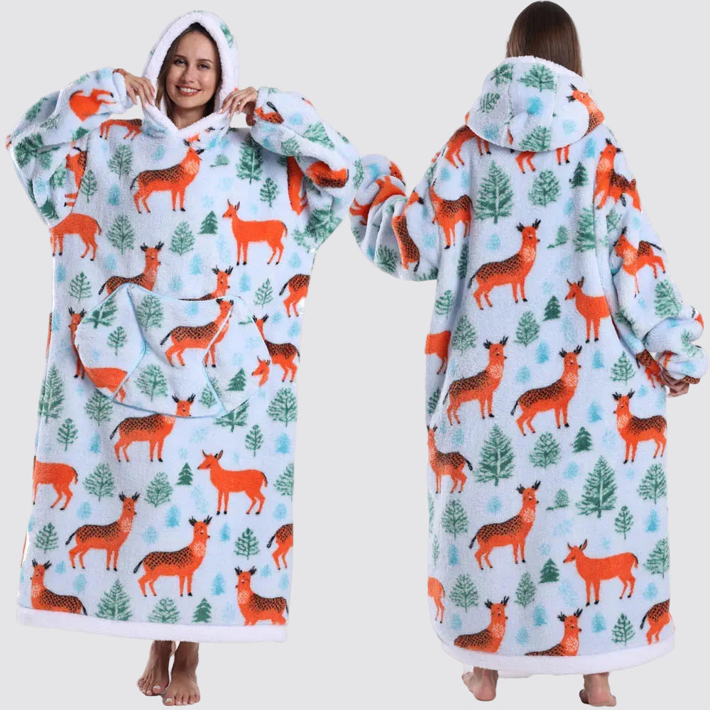 Fleece Oversized Hoodie Gezellige Stijlvolle Slaapzak Hoodie