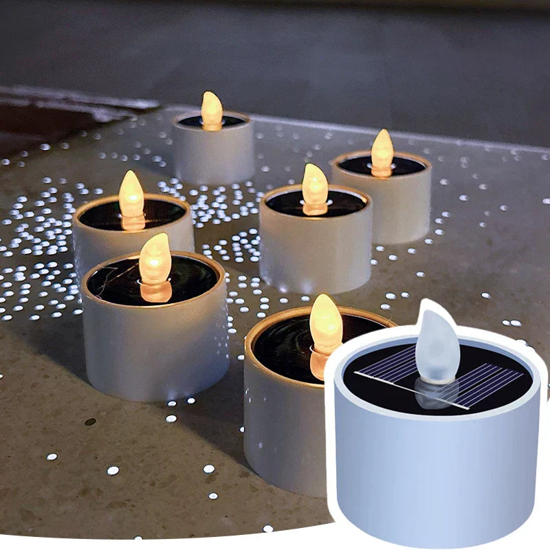 LumiFlame - Solar LED Candles for Outdoor Use