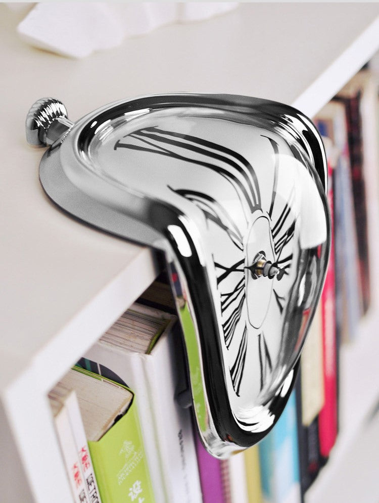 Melting Distorted Wall Clock - Surrealistic Wall Clock
