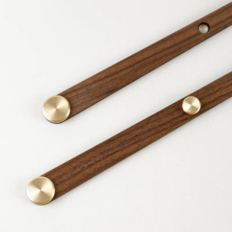 WoodSphere - Mecanismo moderno grande para reloj de pared DIY con manecillas de nogal