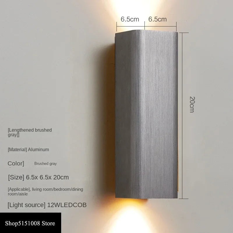 GlowLuxe - Modern LED Wall Lamp for Bedroom & Hallway