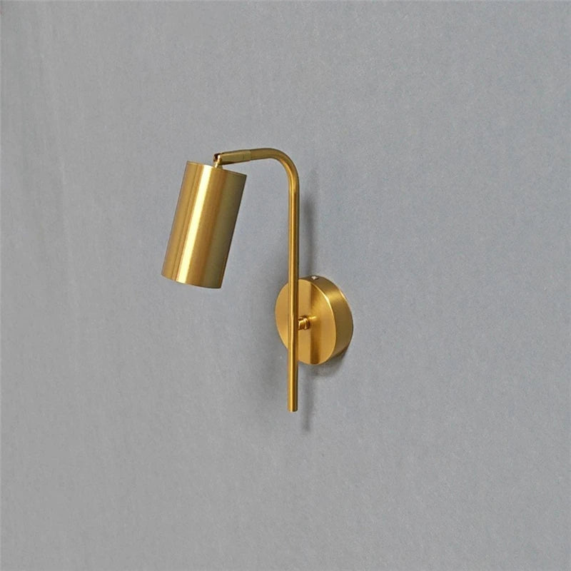 NordicLuxe - Lámparas de pared doradas modernas para dormitorio y lectura