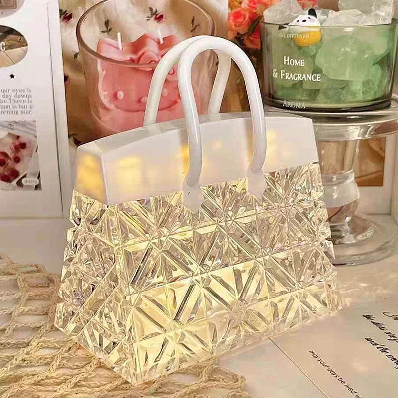 LumiBag - Creatieve Dimbare LED Nachtlamp in Handtasvorm voor Slaapkamer & Woonkamer