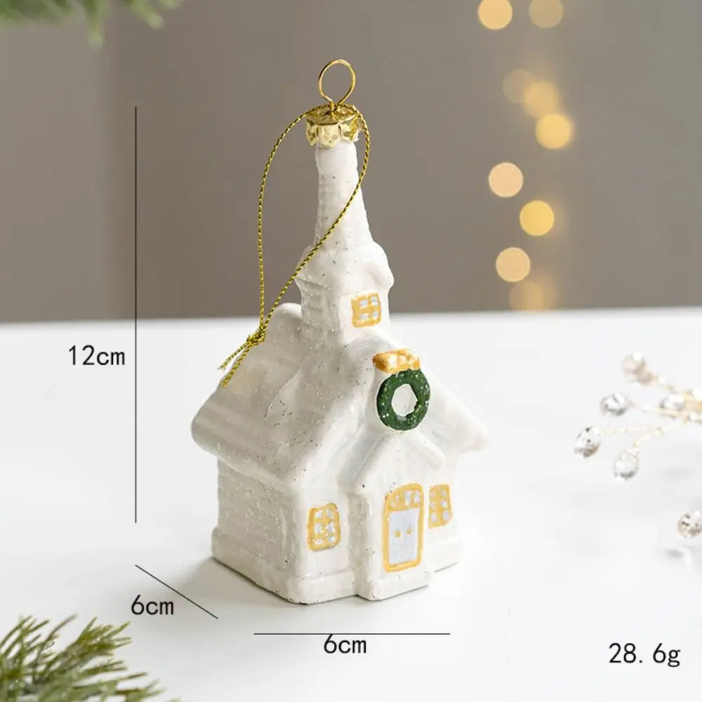 Kersthuisje - Sneeuwpop Huis Pendentief
