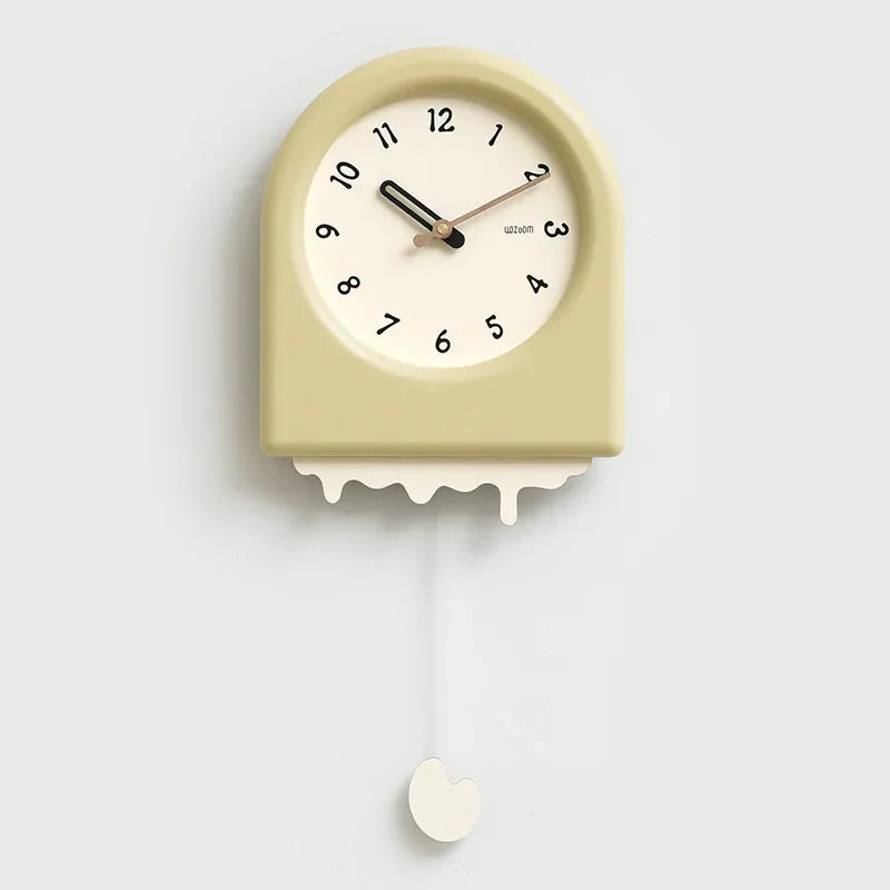CremePendulum - Reloj de Pared Estilo Coreano con Diseño Moderno