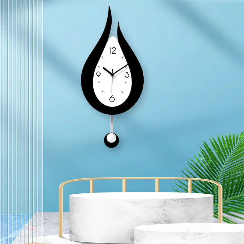 WaterDrop - Reloj de pared colgante minimalista moderno