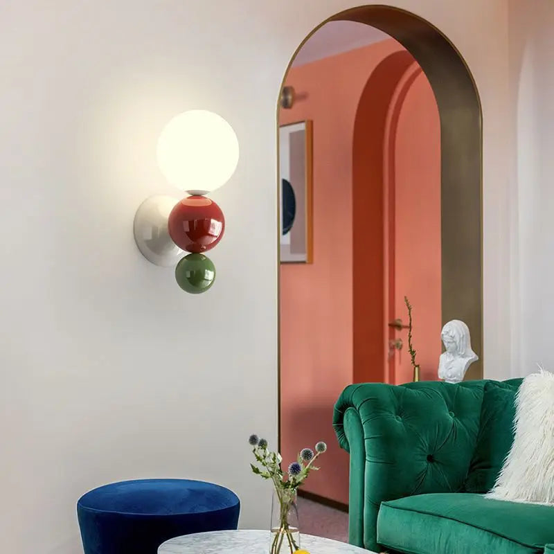 PearlGlow - Nordic LED Wall Lamp with Adjustable Color Lighting