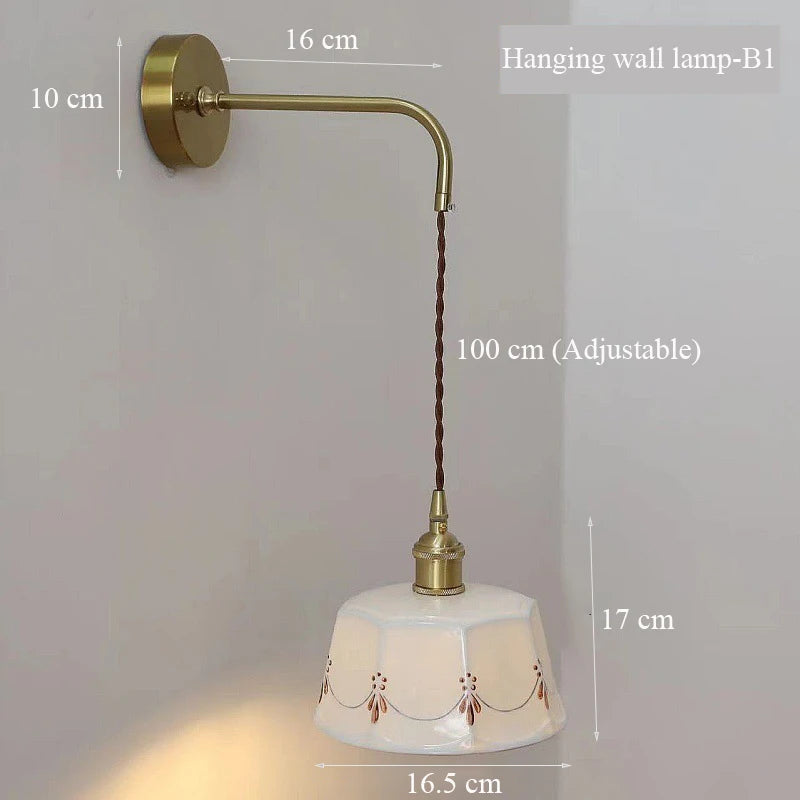 ZenGlow - Japanese Retro Wall Lamp with Pull Switch