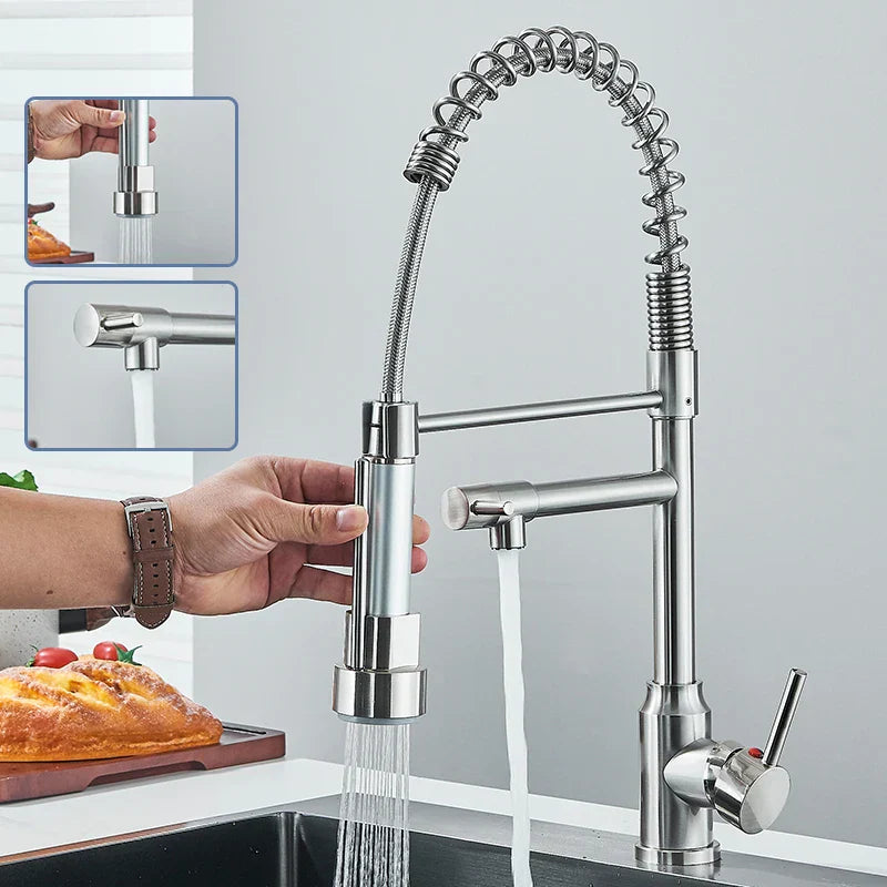 FlexiNickel – Rubinetto da cucina girevole a 360°