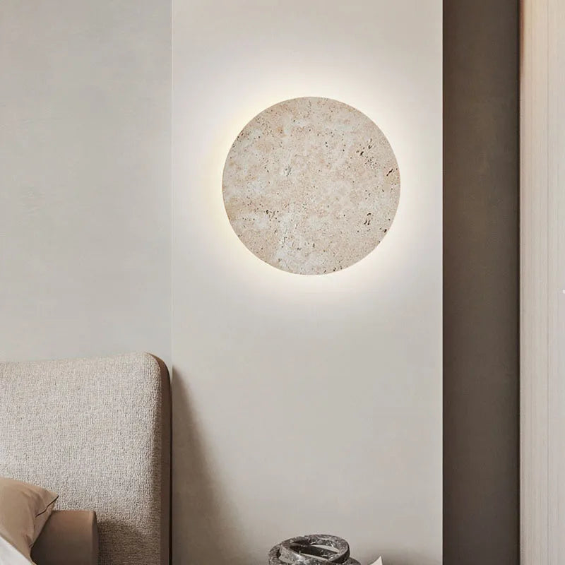 ZenGlow - Lámpara de pared minimalista en estilo Wabi-Sabi