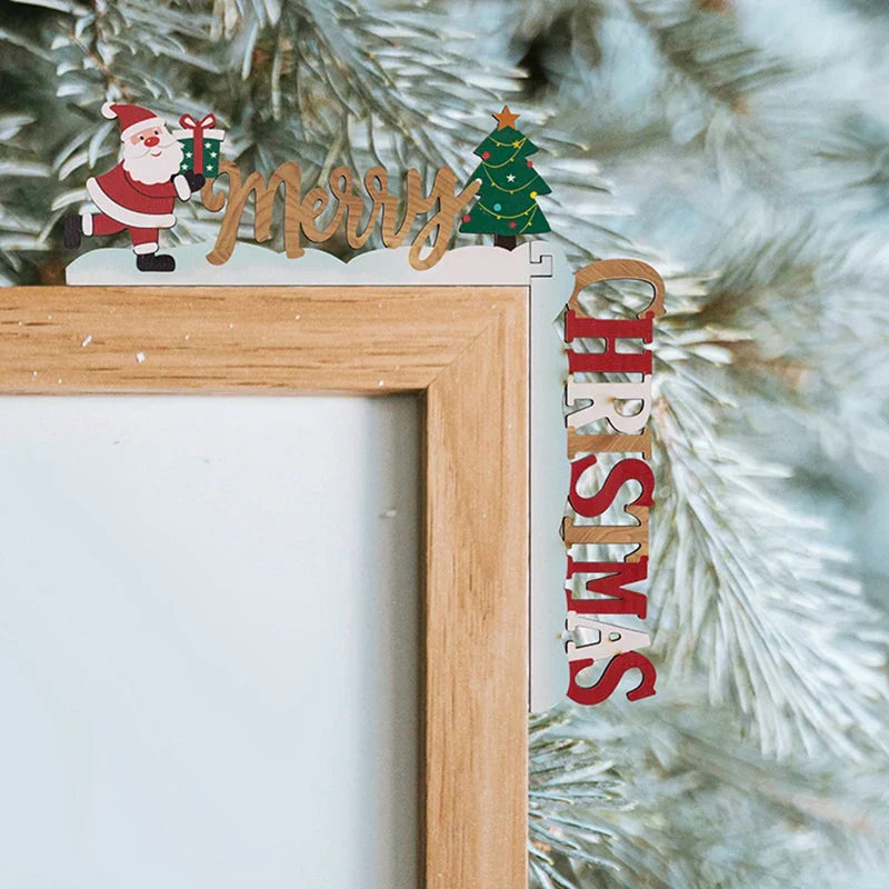 Christmas Frame - Wooden Frame for Decoration and Personalization