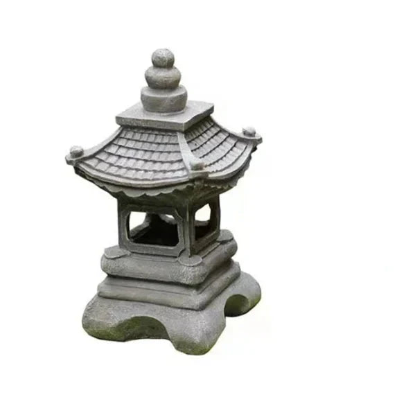 Japanese Garden Lantern – Weatherproof Solar LED Outdoor Lighting for Zen Gardens