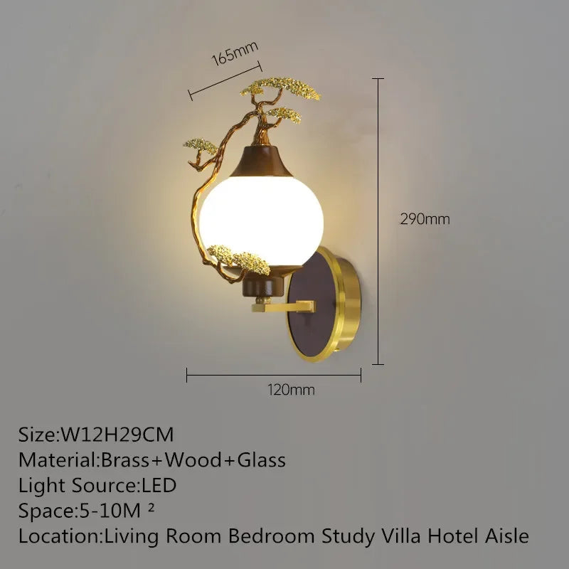 MessingLuxe - Lámpara de pared contemporánea