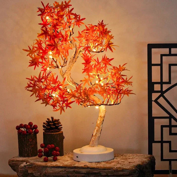 LumiLeaf - LED Esdoorn Bonsai Boomlamp – Sfeervolle Tafellamp voor Woon- en Slaapkamer