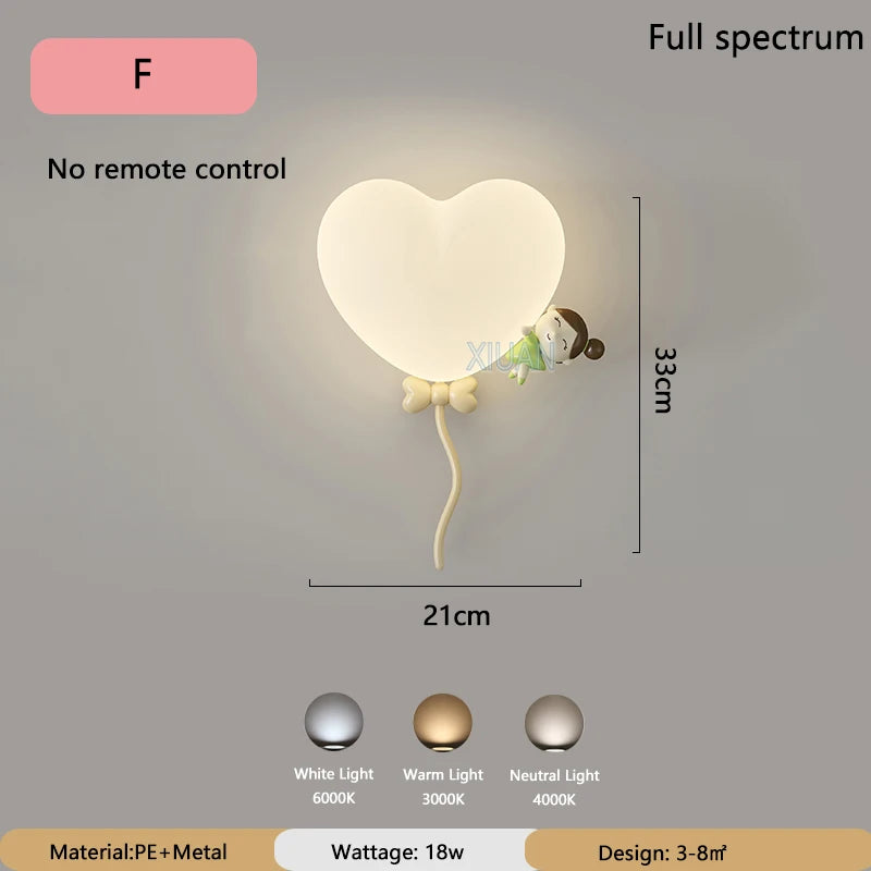 LoveLicht - Lámpara de noche LED con diseño de nube corona rosa corazón