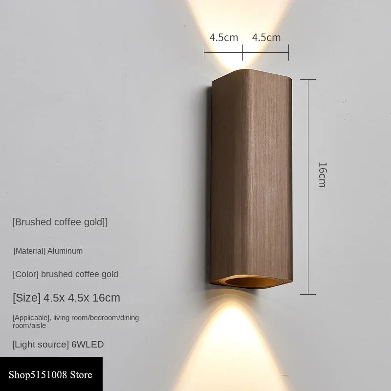 GlowLuxe - Modern LED Wall Lamp for Bedroom & Hallway