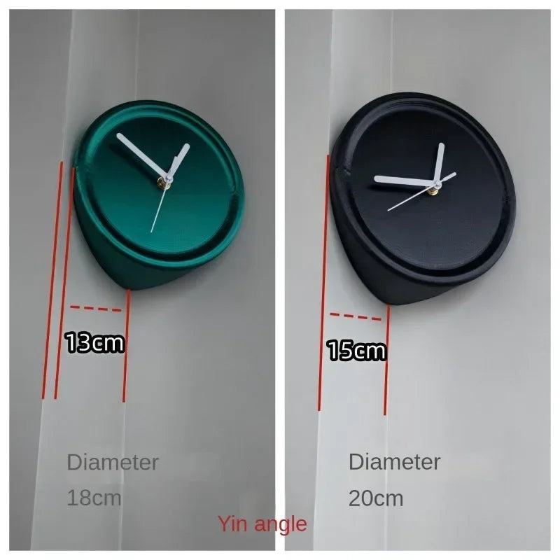 SilentCorner - Reloj de pared silencioso sin taladro para esquinas en casa