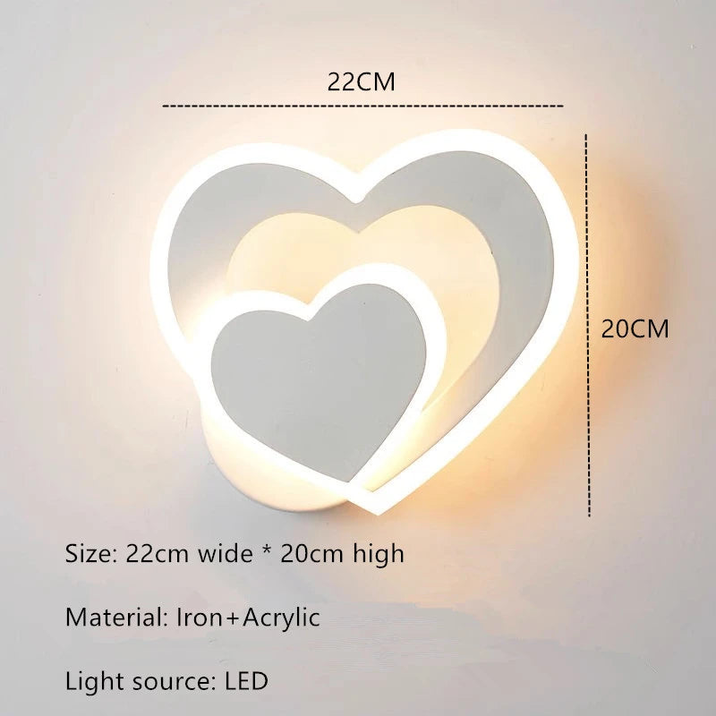 Lámpara de pared HeartWall - Iluminación ambiental LED creativa