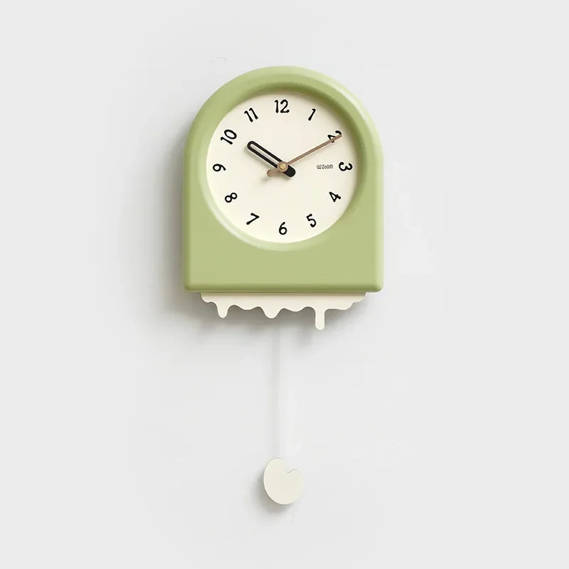 CremePendulum - Reloj de Pared Estilo Coreano con Diseño Moderno