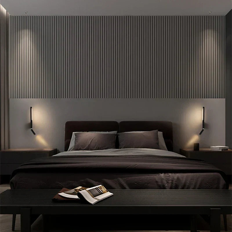 GlowSphere - Adjustable LED Wall Lamp for Bedroom in Hotel Style