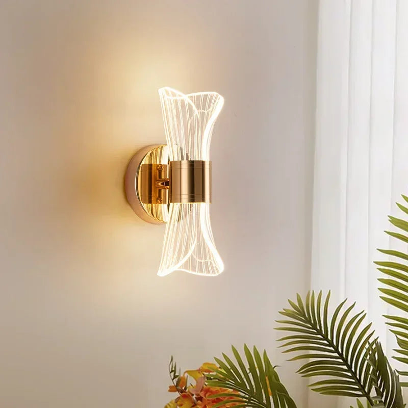 GlowCurve - Modern LED Wall Lamp for Bedroom and Living Room