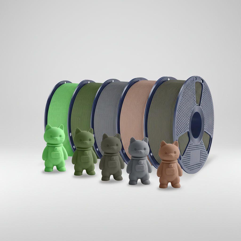 PLA Matte 3D Filament FDM Printers Kleurvolle Milieuvriendelijke Materialen