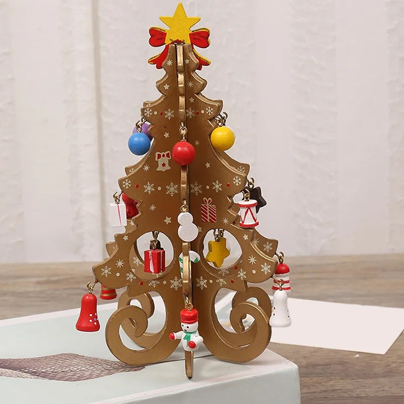 WoodDecor - Charming 3D Christmas Tree