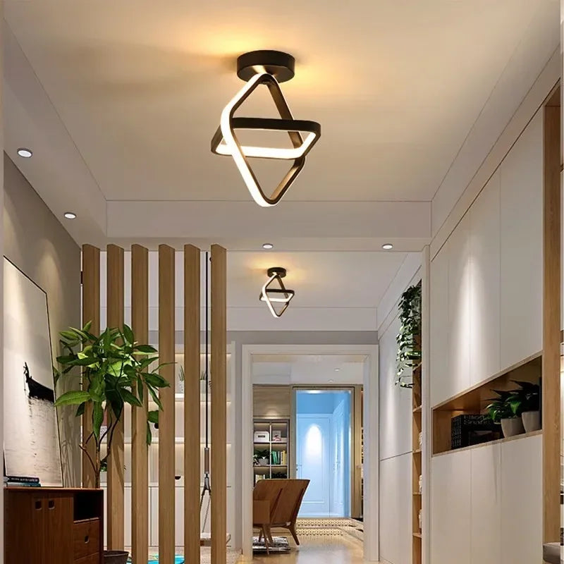 Lampada da soffitto LED moderna - 2 anelli design creativo