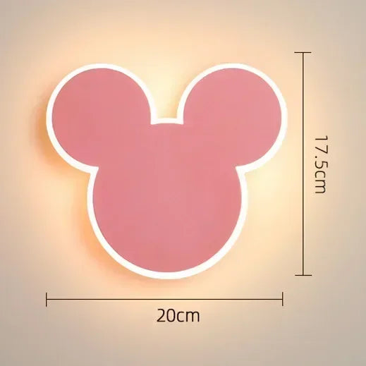 PinkRabbit - Lámpara de pared para habitación infantil LED Iluminación decorativa