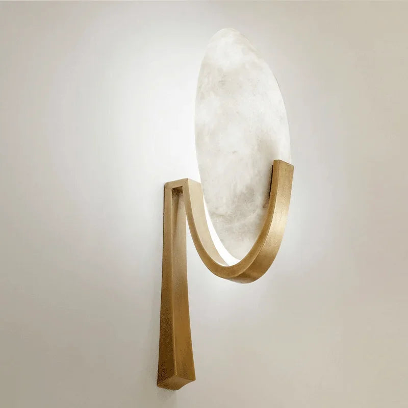 NordicGlow - Marmeren Wandlamp Met Moderne Elegantie