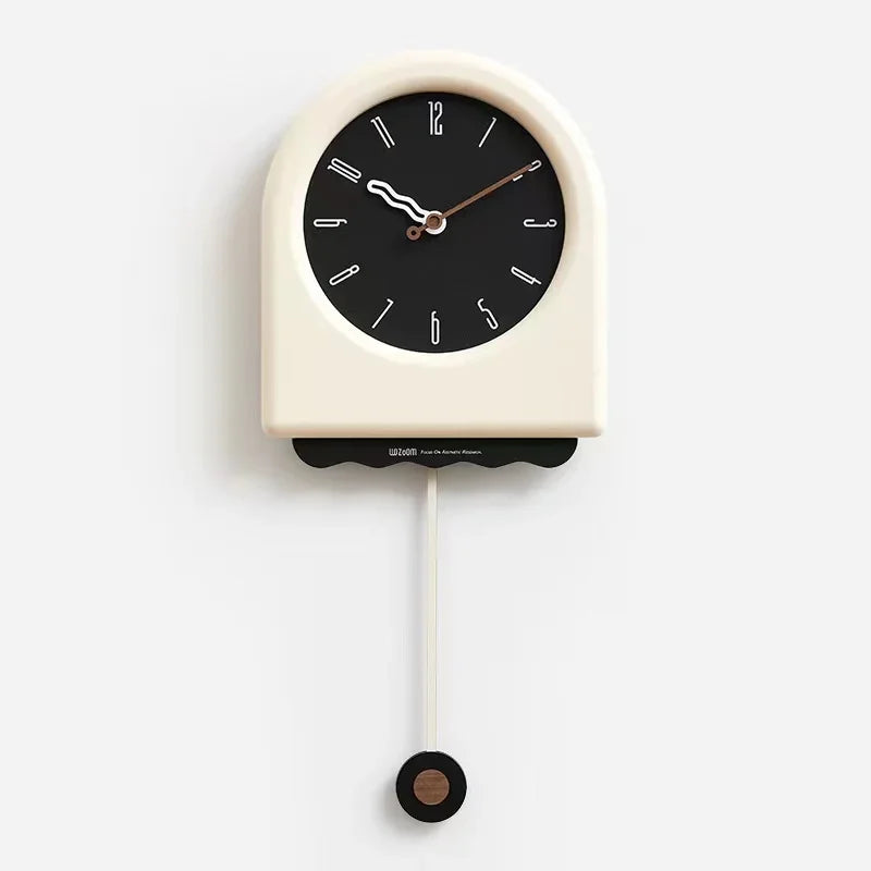 CremePendulum - Reloj de Pared Estilo Coreano con Diseño Moderno