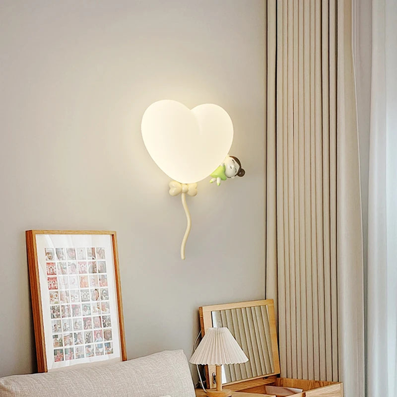 LoveLicht - Lámpara de noche LED con diseño de nube corona rosa corazón