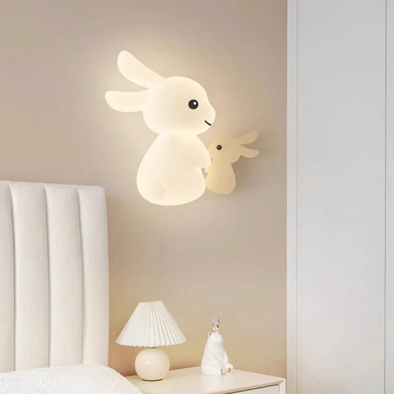 RabbitLicht - Schattige LED Konijnen Wandlamp voor Kinderkamers