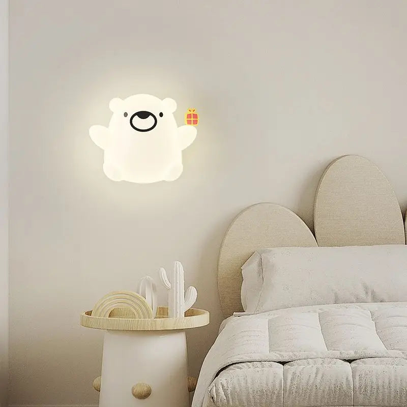 CartoonKinder - Lámpara de pared LED regulable para habitación infantil