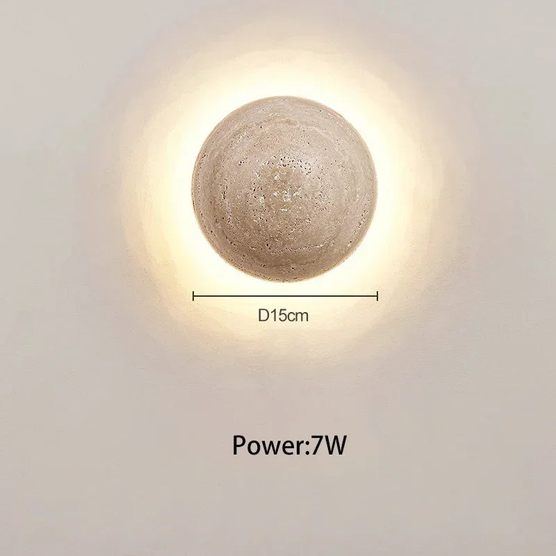 ZenGlow - Lámpara de pared minimalista en estilo Wabi-Sabi